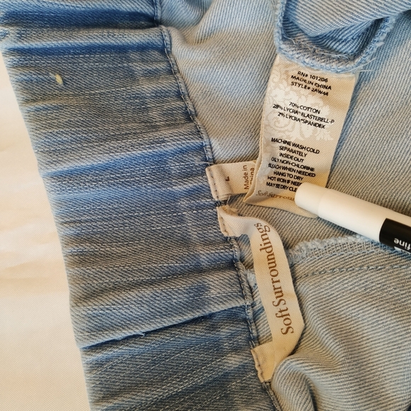 Soft Surroundings Pull On Jeans Metro ankle skinny - Picture 6 of 13